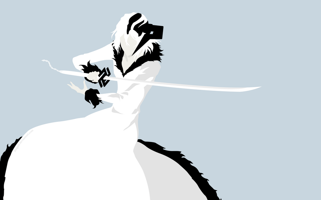 White Zangetsu - Bleach by Dingier