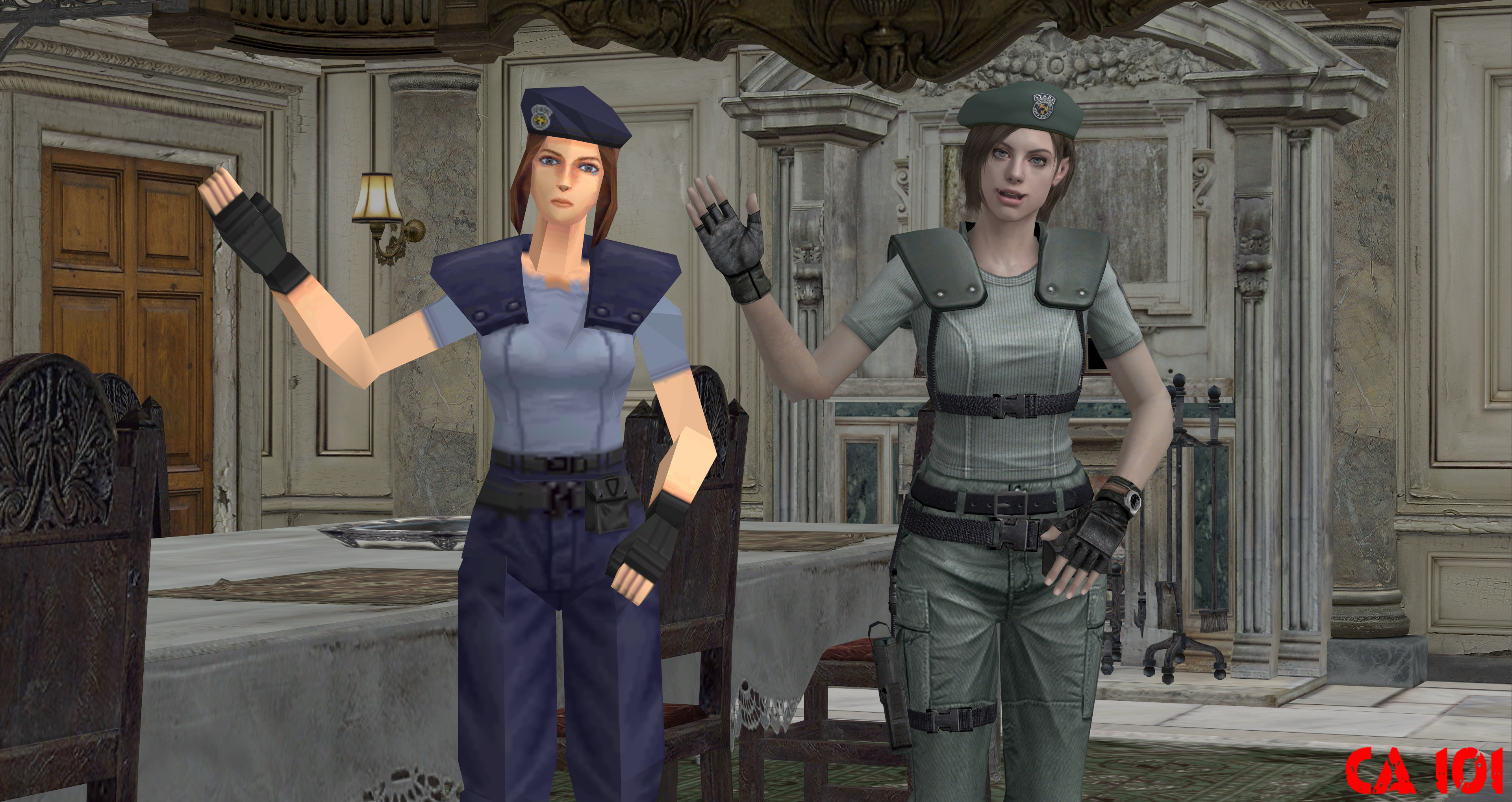 Resident Evil 1 - [ Original vs Remake ] 