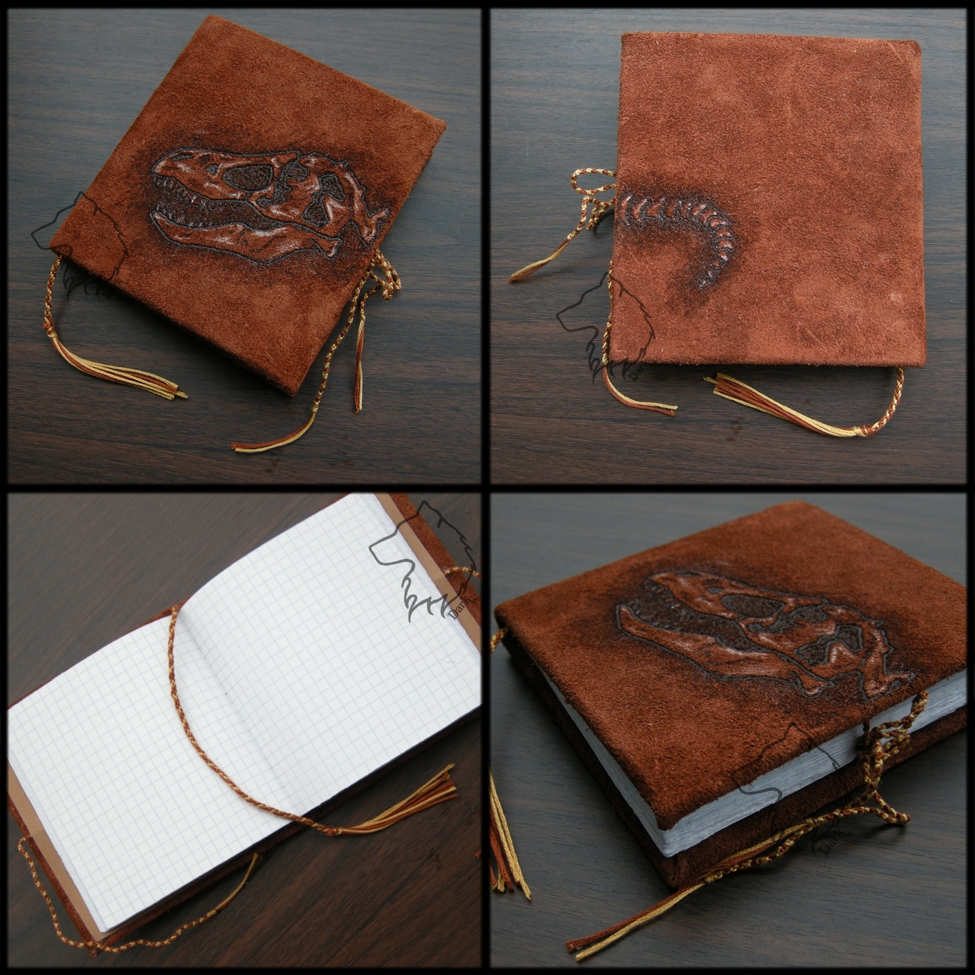 T-Rex - handmade notebook