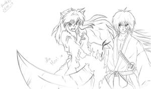 Inuyasha and Kenshin for my close friend