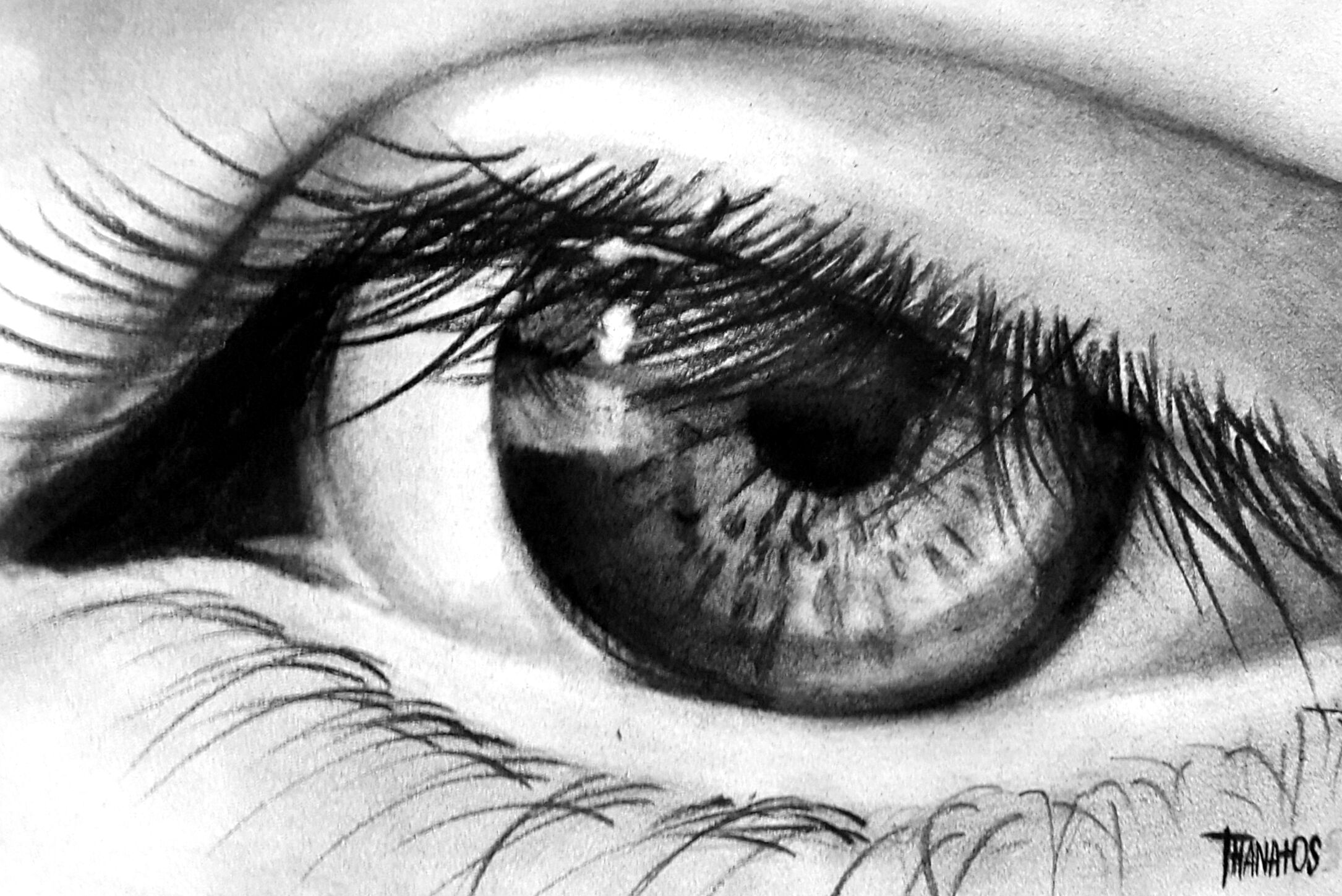 Close up eye drawing by HelenRoy on DeviantArt