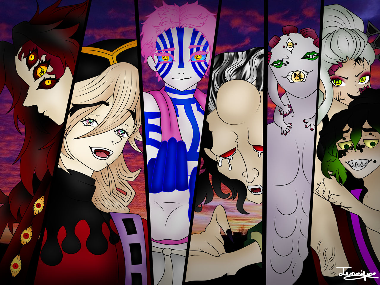 Lunas Superiores Kimetsu No Yaiba By Jennifer432 On Deviantart Lunas Superiores Kimetsu No Yaiba By Jennifer432 On Deviantart