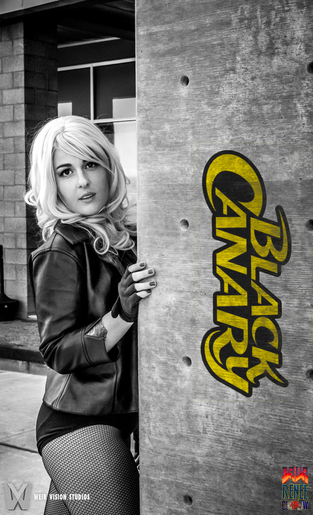 Black Canary-BW Sexy Wall