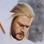 Work in progress - Thor in colored pencil