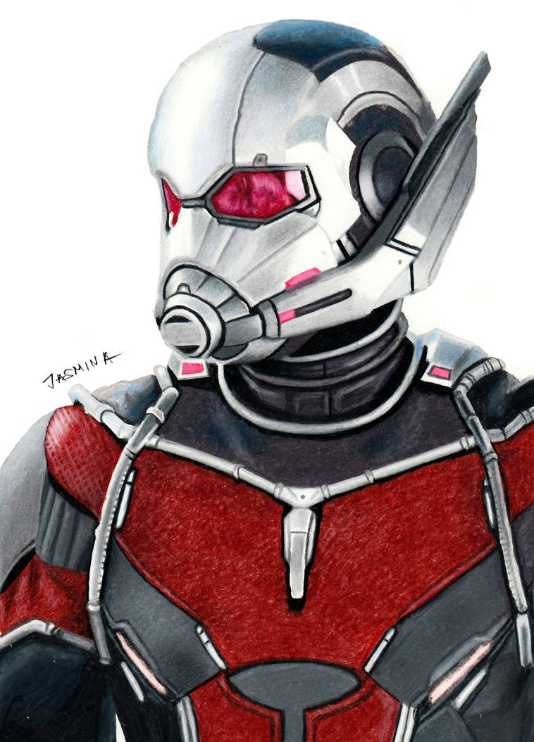 Colored pencil drawing of Ant Man by JasminaSusak on Colored pencil drawing of Ant Man by JasminaSusak on