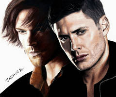 Drawing Sam and Dean