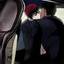 Kiss in the car