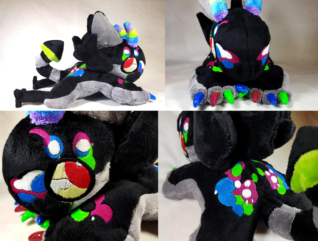 Jolleraptor Beanie Plush - Neon Blur