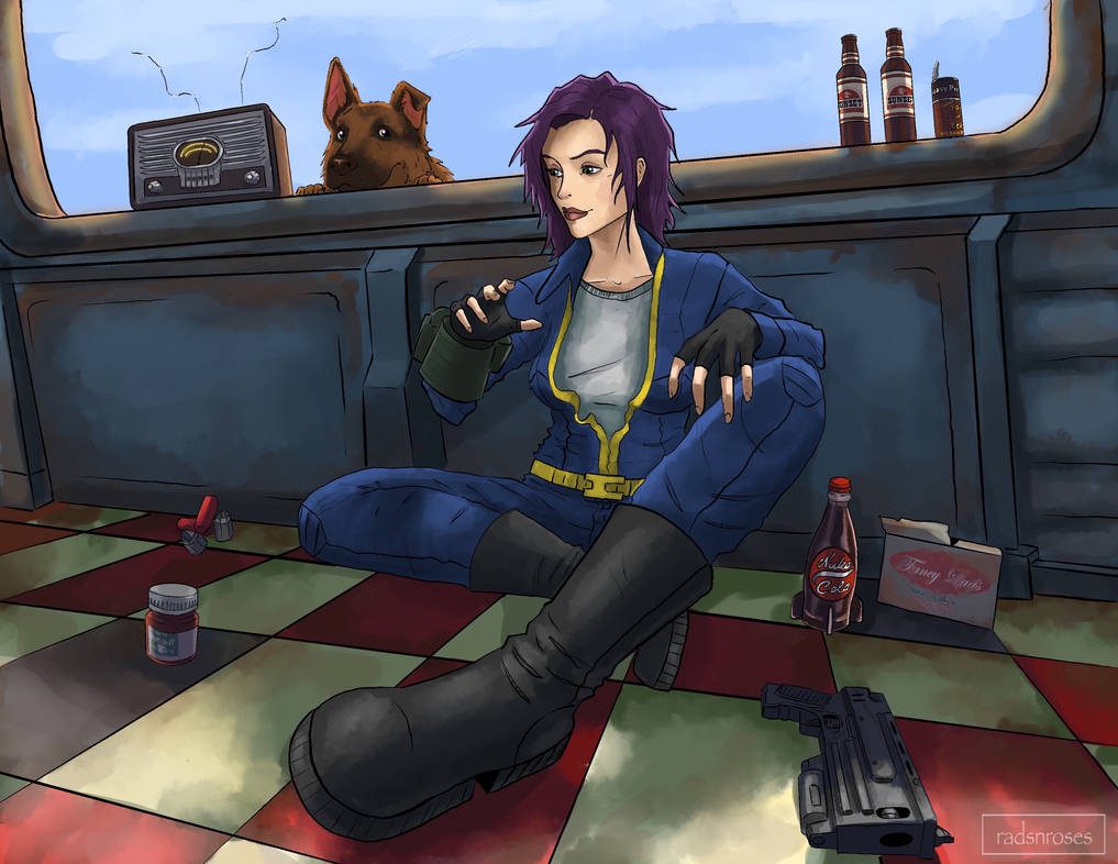 Chilling in Red Rocket Gas Station by RadsnRoses on DeviantArt