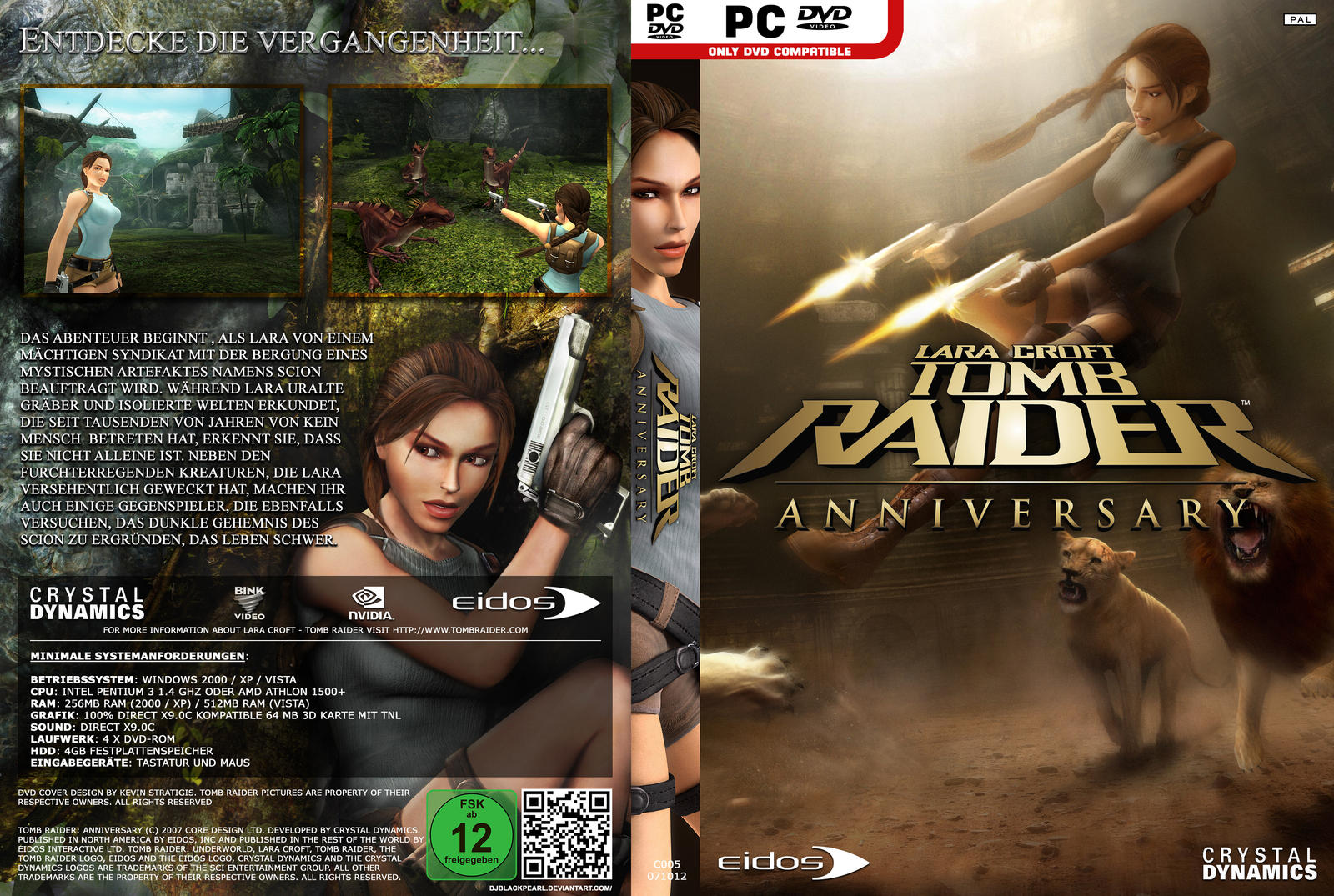 Tomb Raider: Anniversary - HQ Custom DVD Cover GER by Djblackpearl on ...
