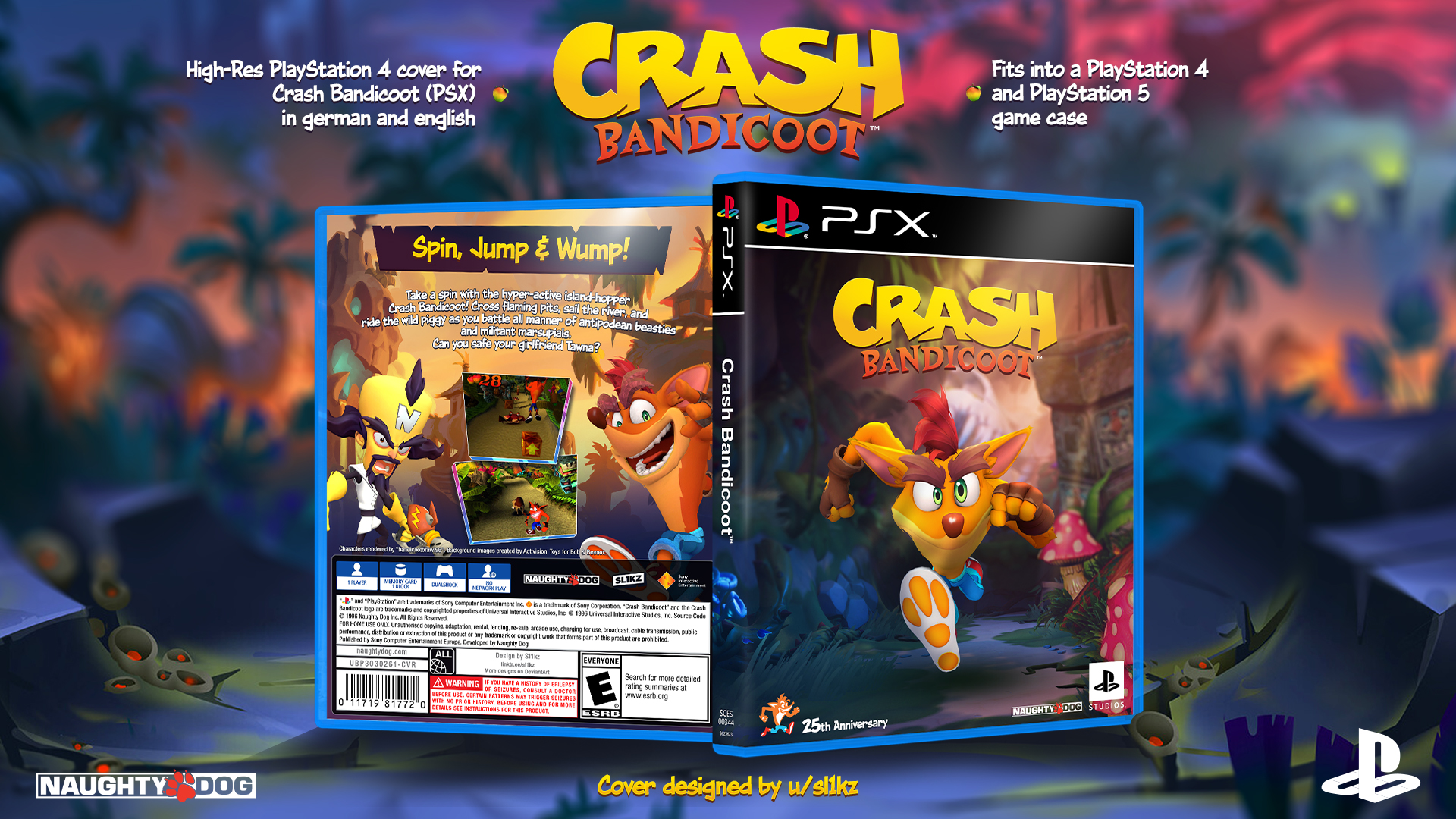 Crash Bandicoot 4: It's About Time PS4 Custom PS1 