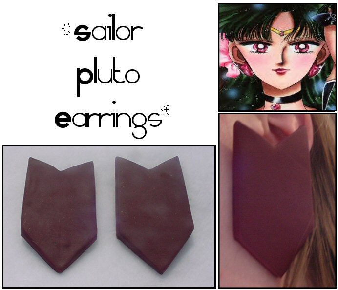 Sailor Pluto Earrings