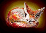 fennec fox in cave by last-trace