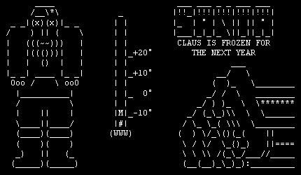 Ascii Santa santa_claus_ascii by petitmaui on DeviantArt