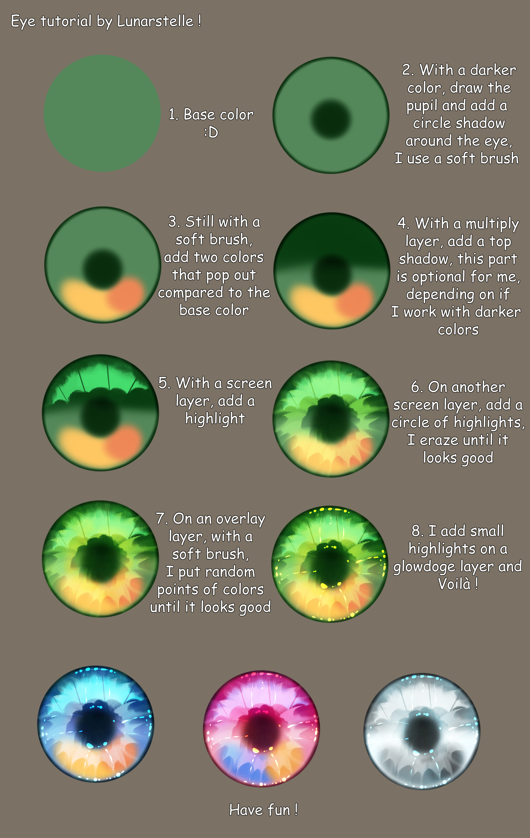 Deviantart Eye Tutorial Eye tutorial ! by Lunarstelle on DeviantArt