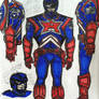 Captain America Costume Redesign - Model Sheet