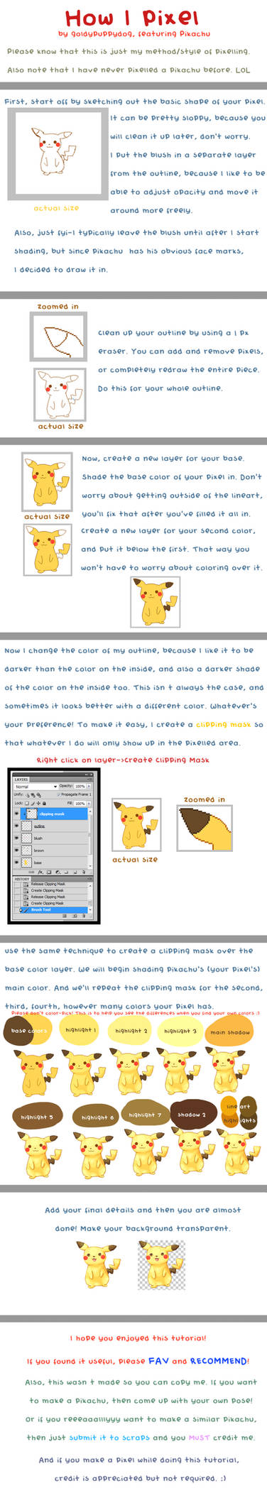 Pixel Pikachu Tutorial