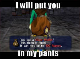 I will put you, in my pants.