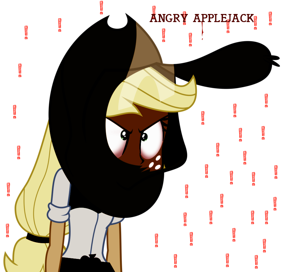 ANGRY APPLEJACK !!!! by twilightsparklepower on DeviantArt