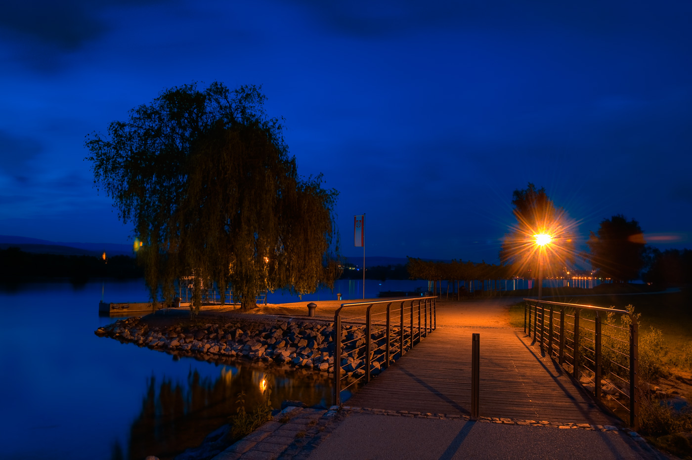 River Rhine by Night