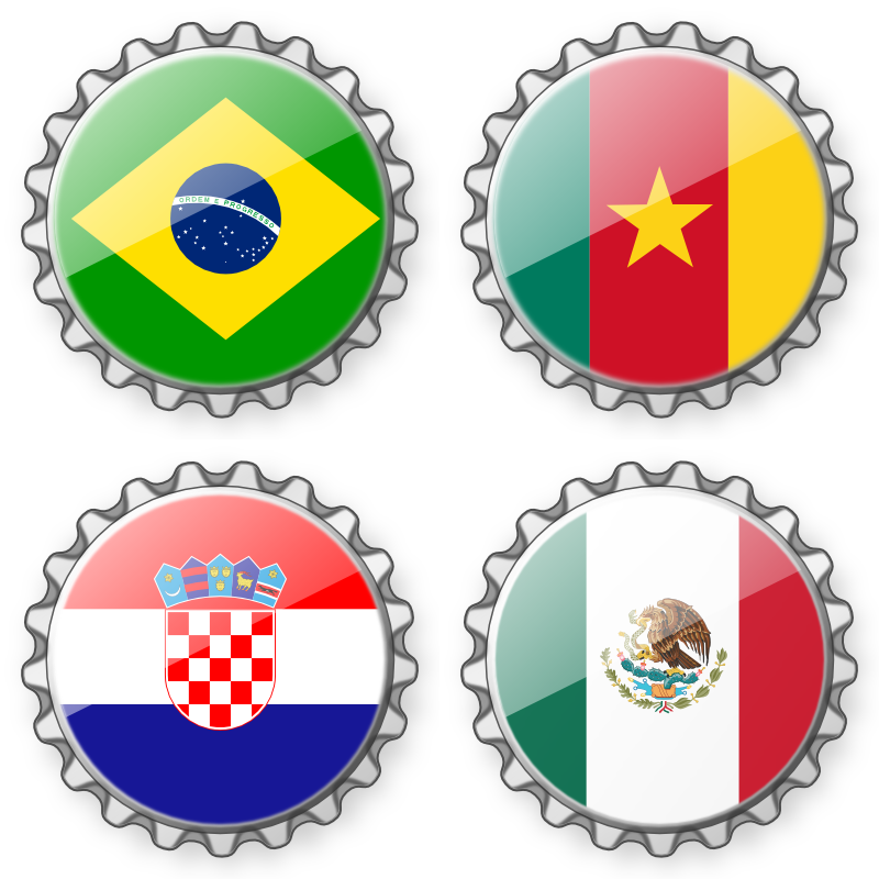 Bottlecaps FIFA Worldcup 2014 - Group A