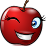 Smiling-objects Apple Emotee