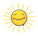 Graffiti Smiley: Sun Emotee