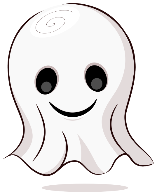 Inktober 5: Halloween Ghost Smiley