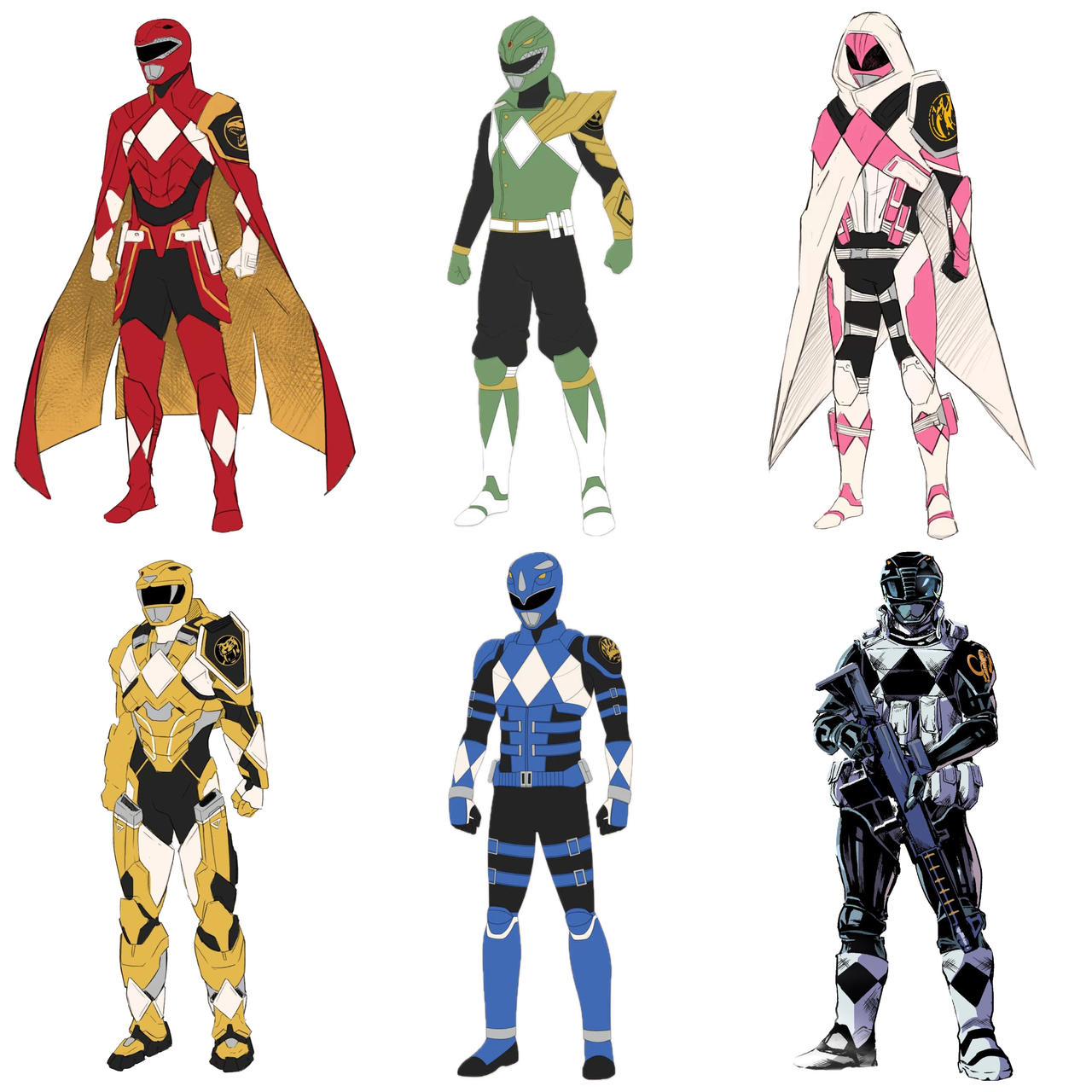Power Rangers Sentries by nickspartan300 on DeviantArt