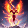 Flash with the Phoenix Force