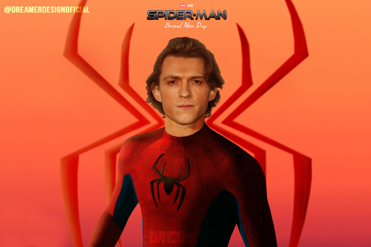 SpiderMan 4 Tom Holland Fan Poster Classic Suit by JoeMama424 on