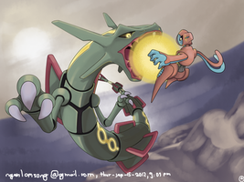 Rayquaza - deoxys - pokemon