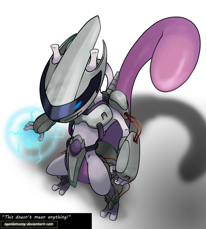 Leek Duck - Simple Armored Mewtwo Graphic