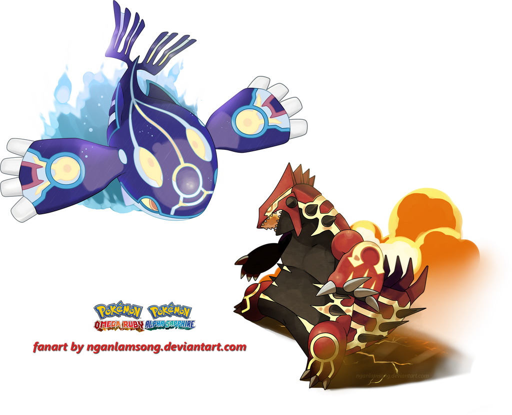 Primal Groudon And Primal Kyogre By Nganlamsong On DeviantArt primal-groudon-and-primal-kyogre-by-nganlamsong-on-deviantart