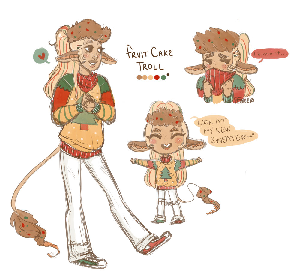 Fruitcake Troll Adopt: CLOSED