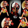 Origami Dancing Geisha Hairpin