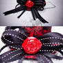 Red Black Goth Loli Hat