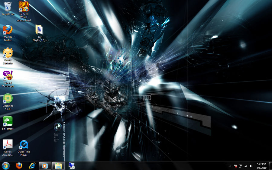 Windows 7 Taskbar Deviantart Windows 7 Desktop by jadenxtrinityx on DeviantArt