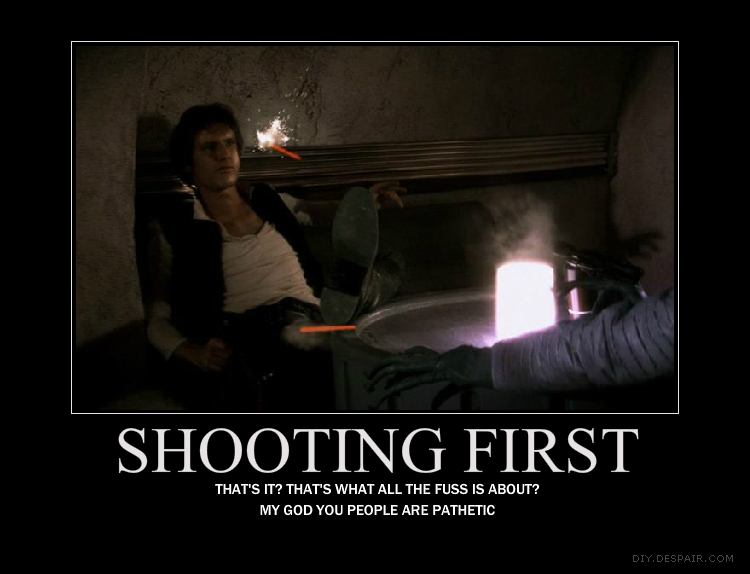 Shooting First Demotivational