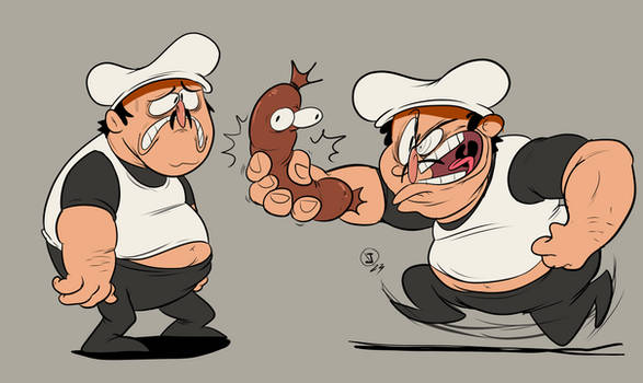 Papa Louie When Pizzas Attack! as Hamsters by TannerxDelia on DeviantArt
