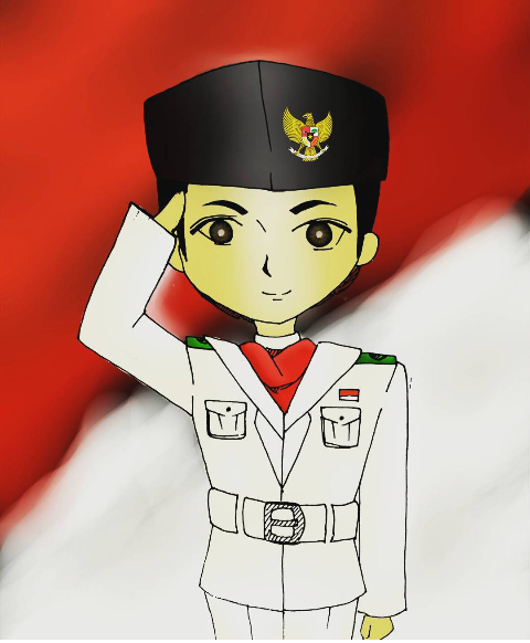 Gambar Kartun Orang Hormat