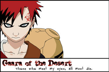 Gaara of the Desert - vector