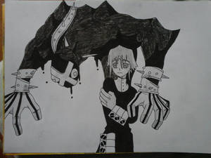 Crona and Ragnarok from Soul Eater