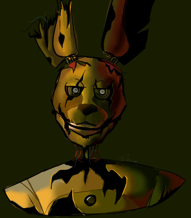 Spring Trap Colored In Springtrap Color Code