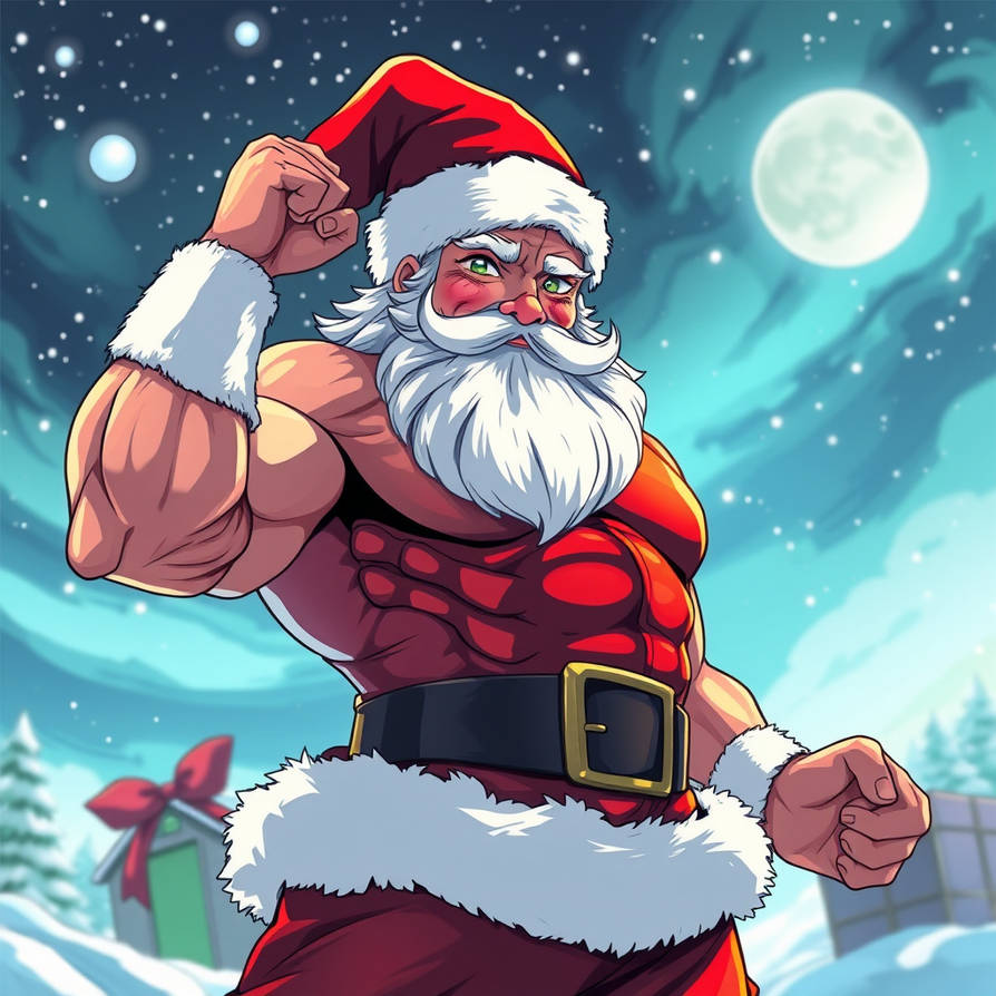 Musle Santa Santa Clause, Muscle Style by wargas13 on DeviantArt