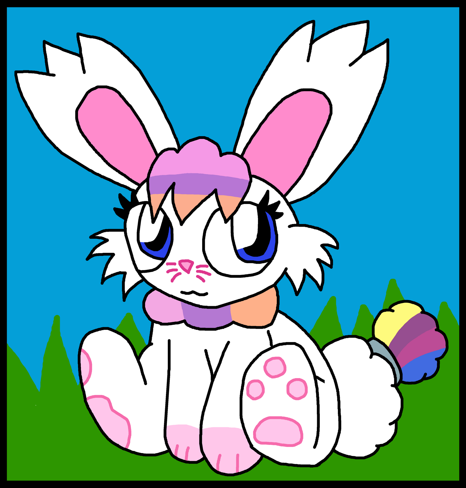 Rainbow Rabbit Deviantart (G) rainbow bunny by richsquid1996 on DeviantArt
