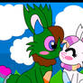 (G) rainbow bunny kiss wichard jr bunny