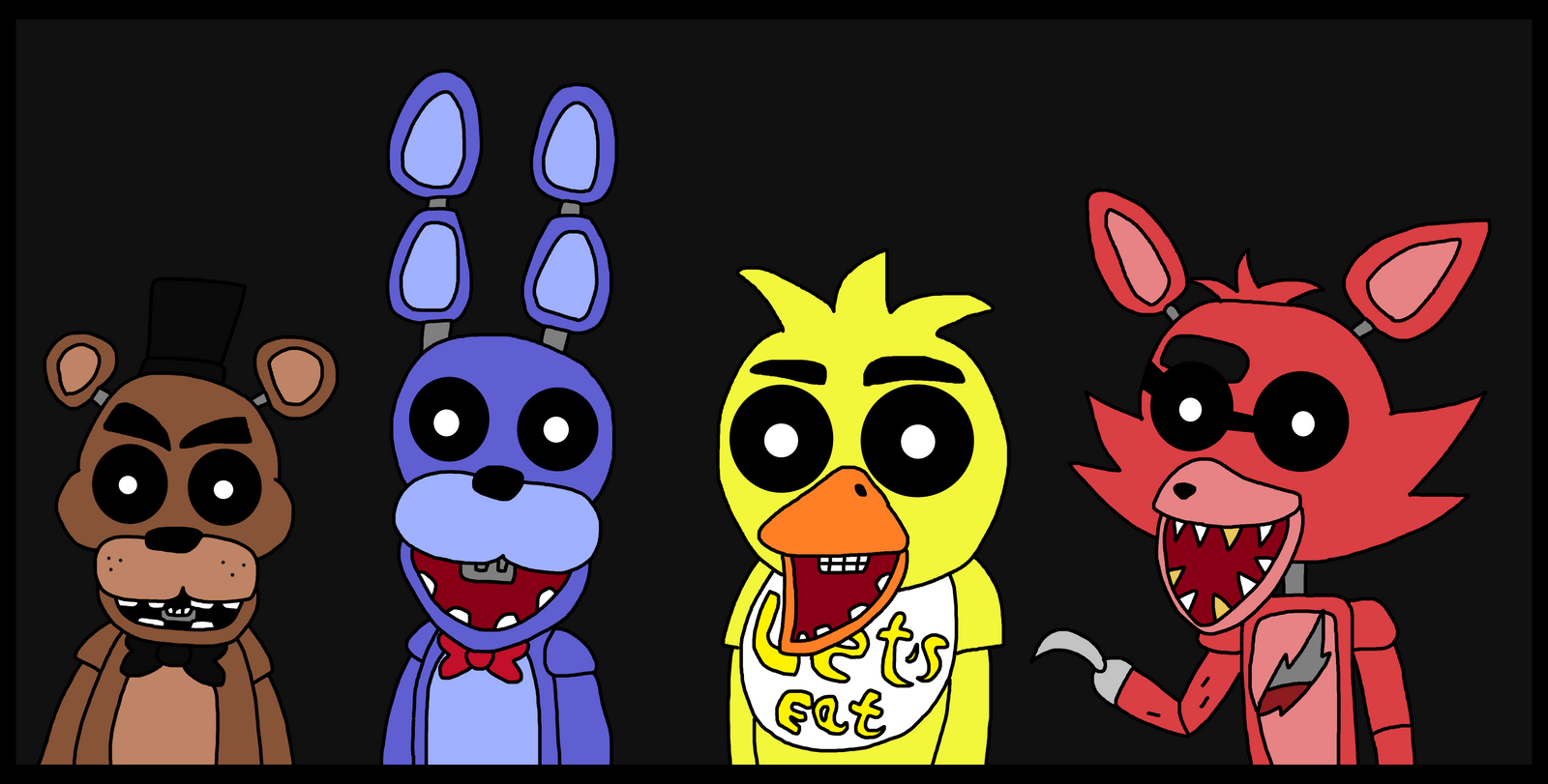 Freddy Bonnie Chica And Foxy By Richsquid1996 On DeviantArt freddy-bonnie-chica-and-foxy-by-richsquid1996-on-deviantart