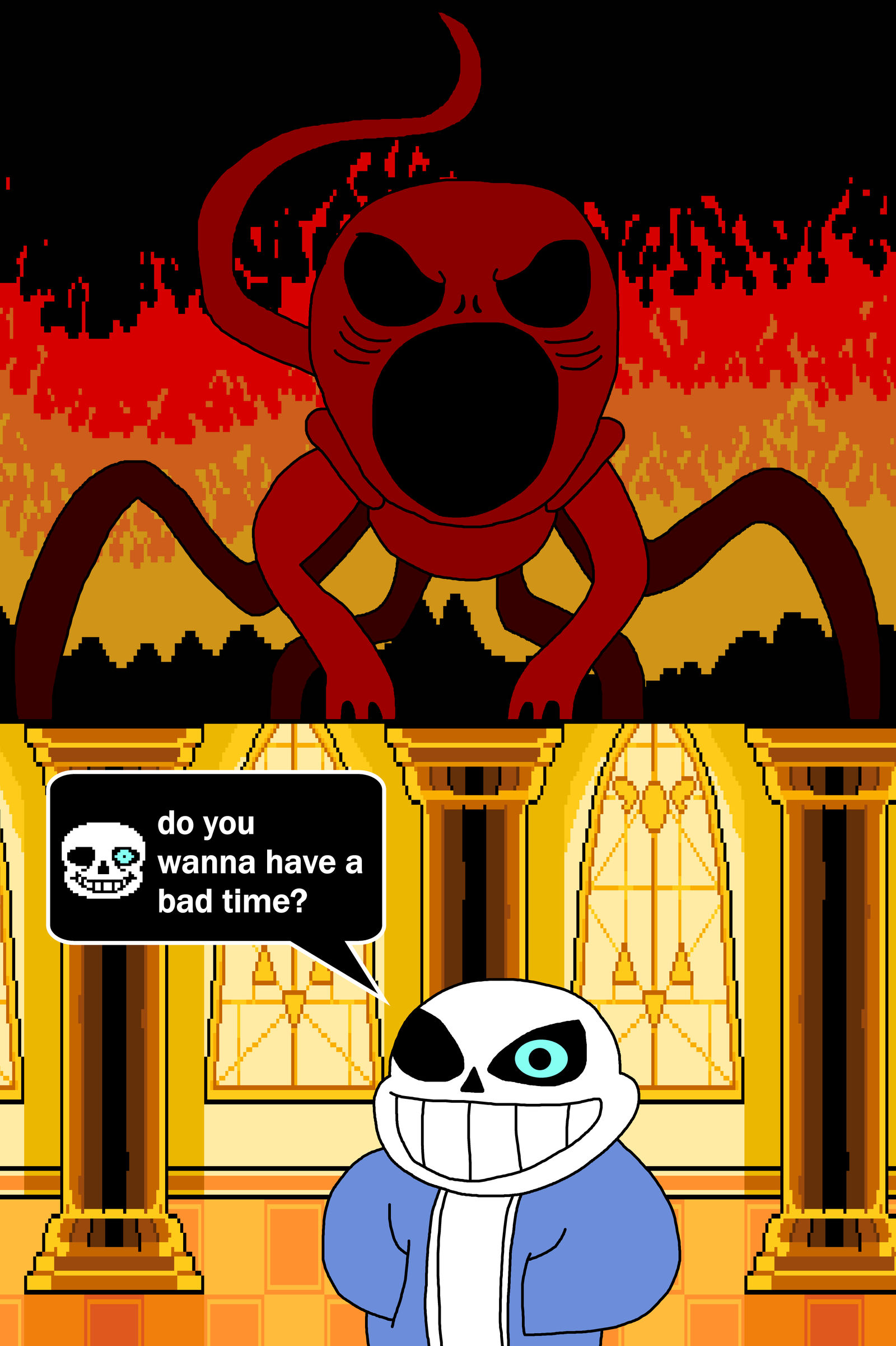 Sans Vs Ridley Red Vs Sans by richsquid1996 on DeviantArt