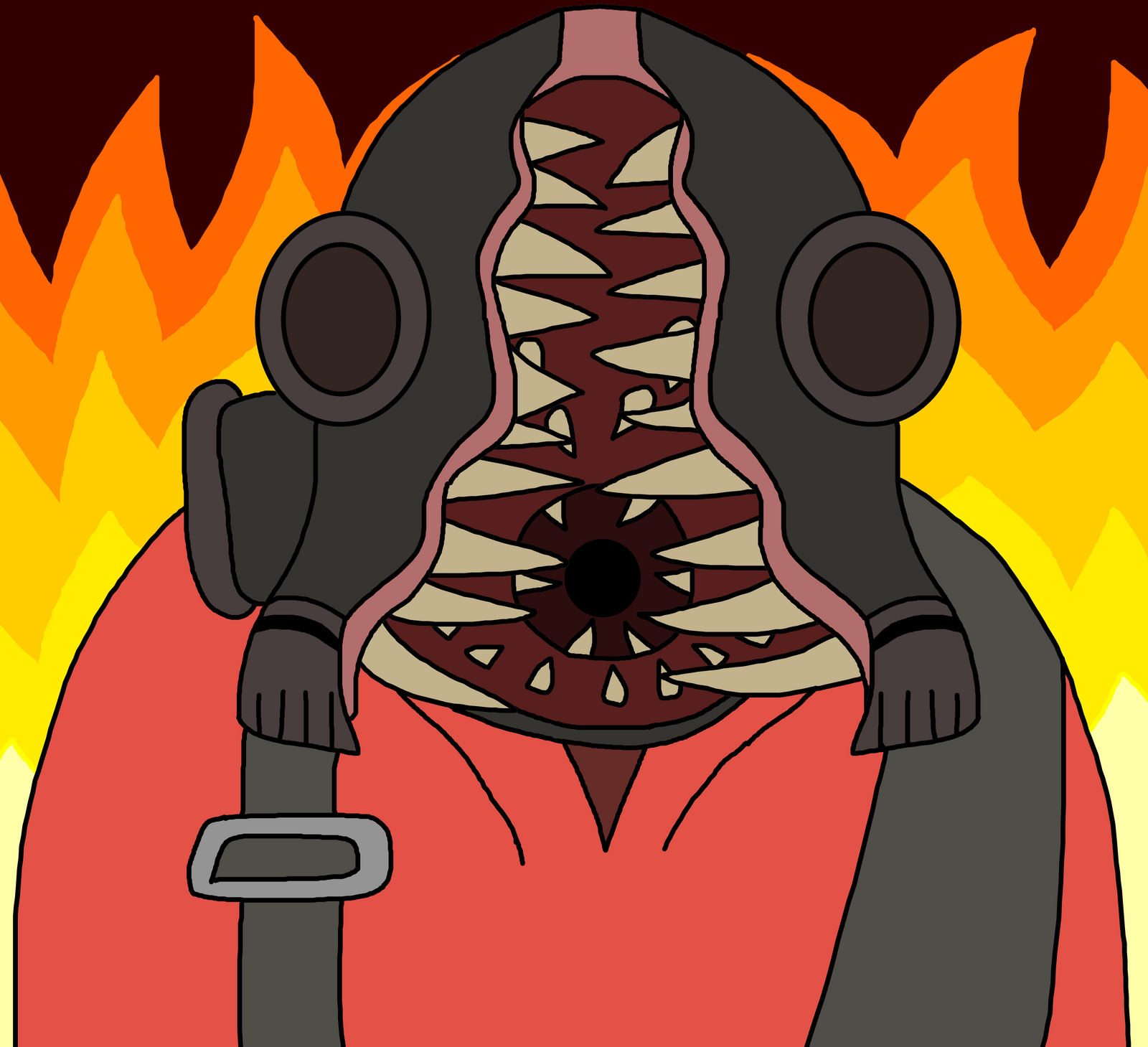 Pyro's Creature's Grin by richsquid1996 on DeviantArt